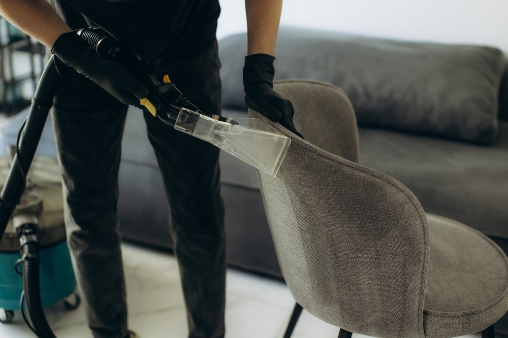 Living area cleaned by Master Solution Cleaning